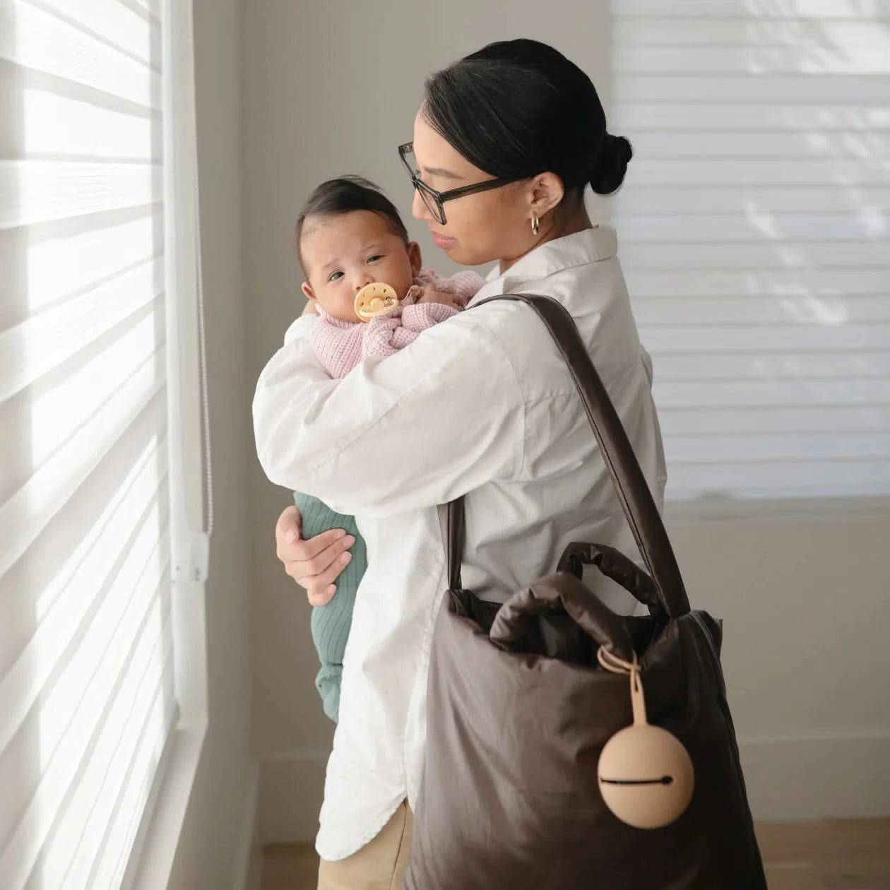 Mushie Silicone Pacifier Case - Natural - AT NOON STORE