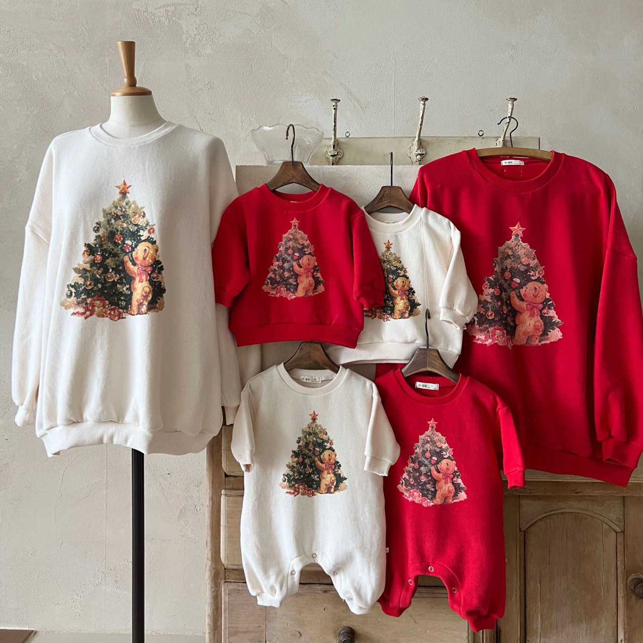 Toddler Lala FW25 Christmas Tree Sweatshirt (1-6y) - 2 Colors - AT NOON STORE