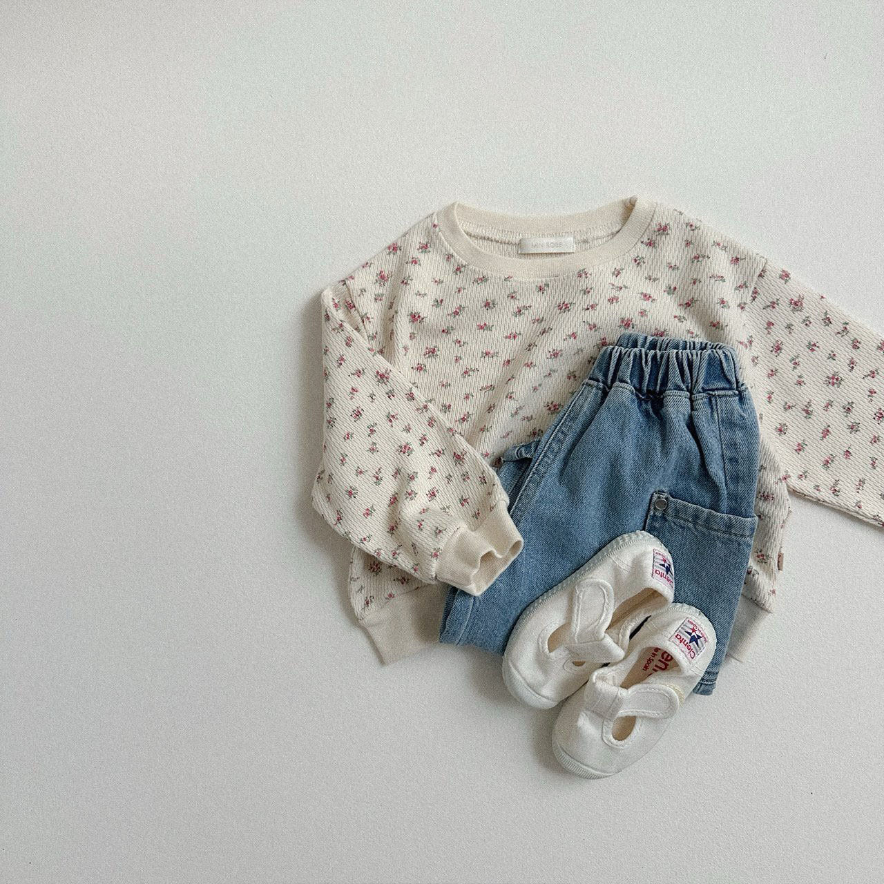 Toddler F25 Floral Print Long Sleeve Sweatshirt (10m-4y) - Ivory