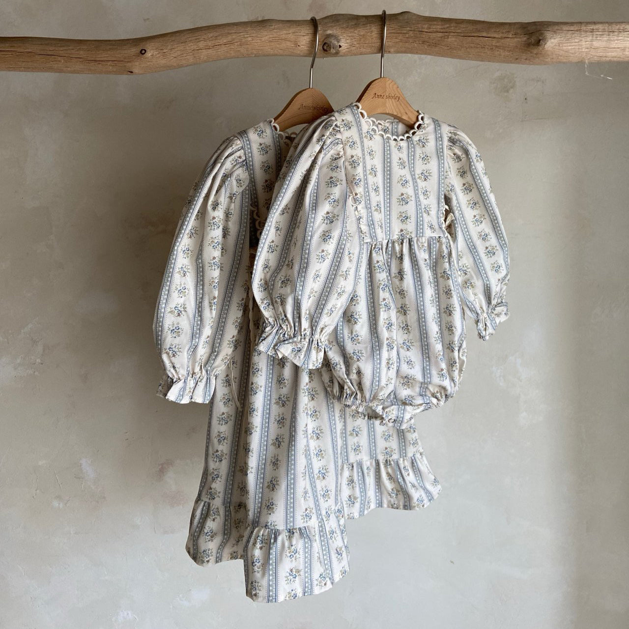 Toddler Ann SP26 Floral Puff Sleeve Dress (1-5y) - Floral Ivory - AT NOON STORE