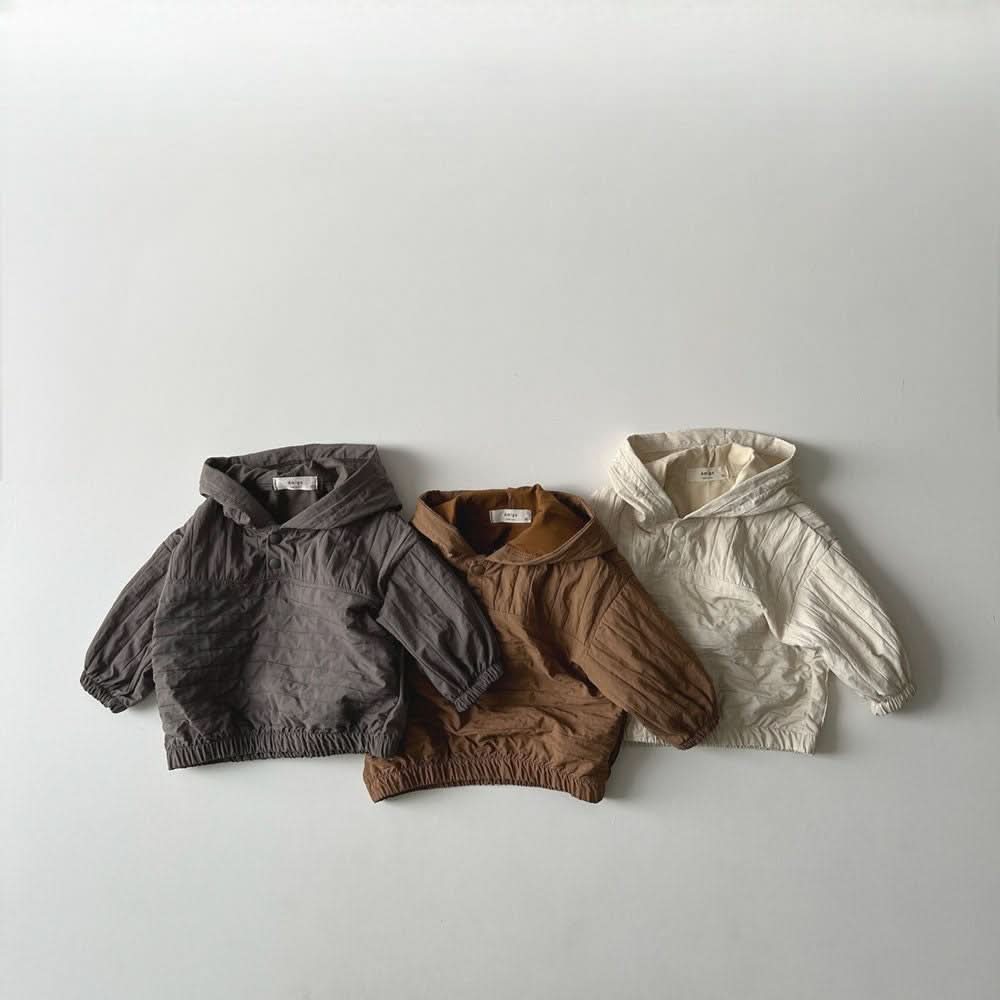 Toddler Button Anorak Hoodie (1-6y) - 3 Colors - AT NOON STORE
