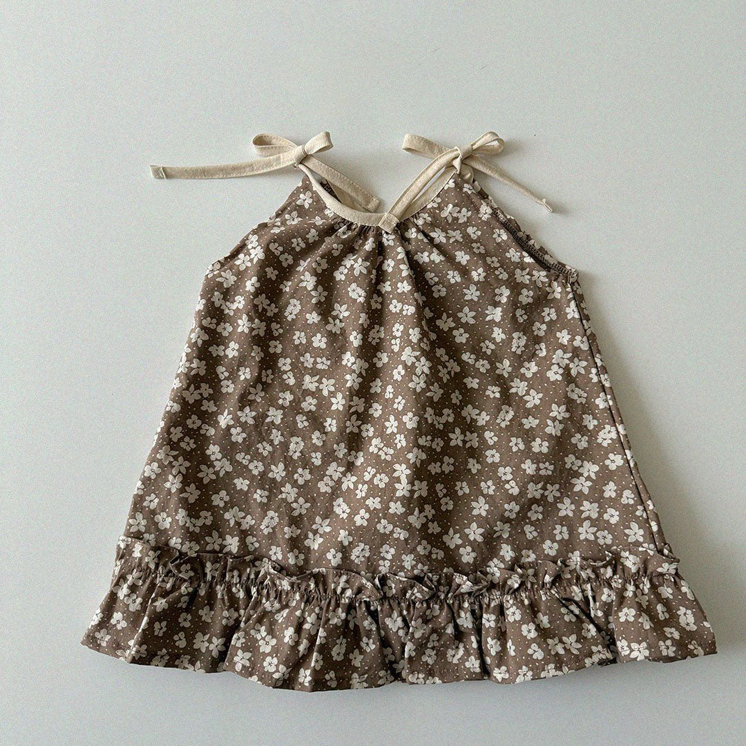 Baby/Toddler Aosta SS25 Tie Shoulder Frill Dress (3m-5y) - 2 Colors - AT NOON STORE