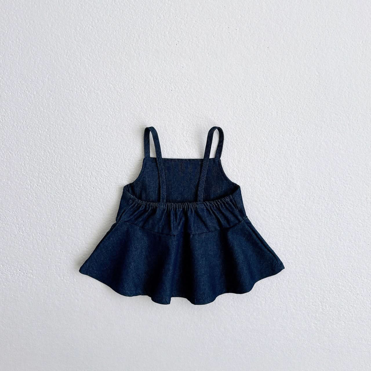 Toddler Peplum Denim Top (1-7y) - Denim - AT NOON STORE