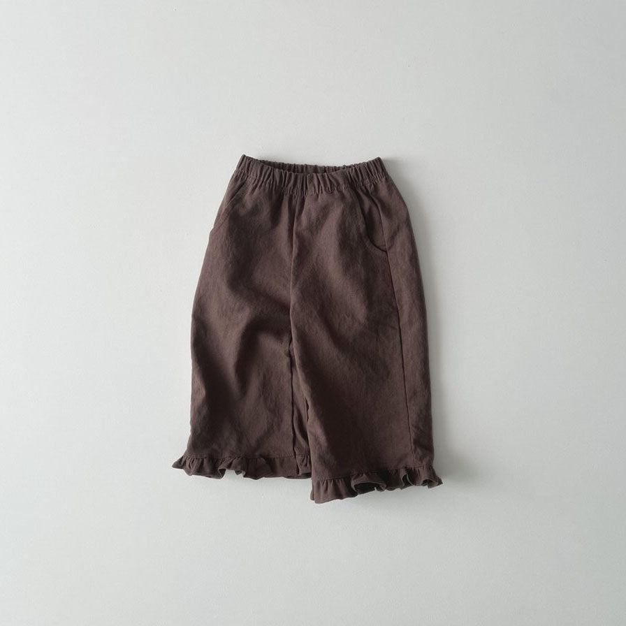 Kids SS25 Frill Detail Wide Pants (1-6y) - 2 Colors - AT NOON STORE