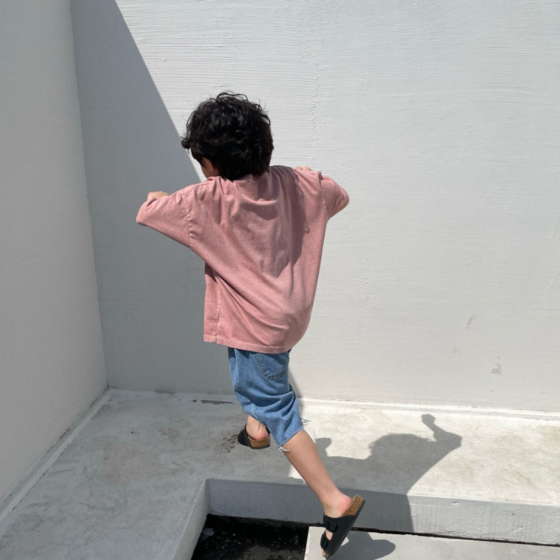 Kids SS25 'MICHIGAN' Pigment Dyed Short Sleeve Top (2-7y) - 2 Colors - AT NOON STORE