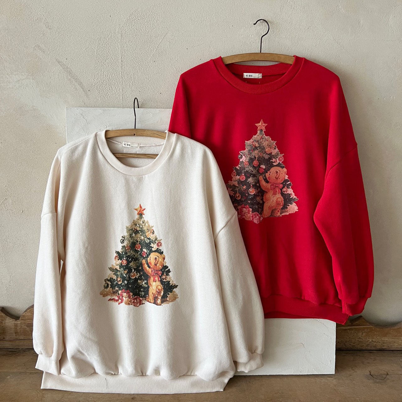 Mom Lala FW25 Christmas Tree Sweatshirt  - 2 Colors - AT NOON STORE