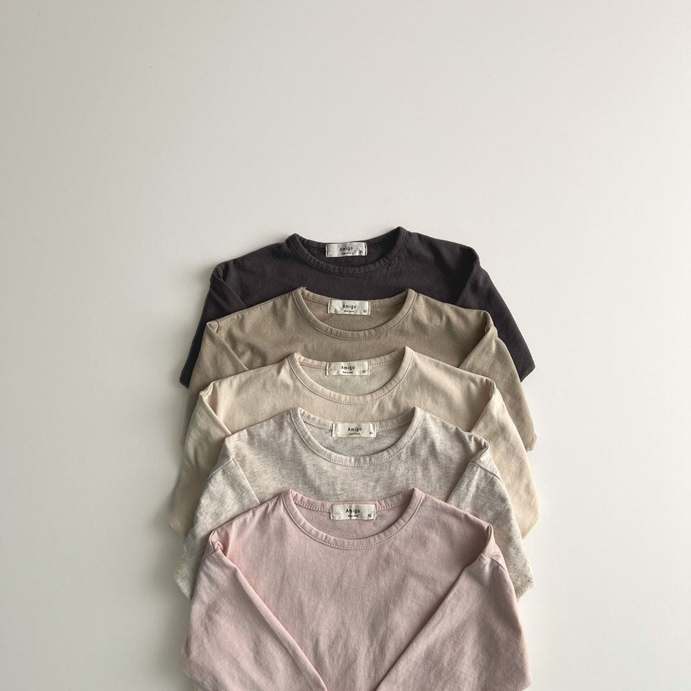 Toddler F25 Long Sleeve Basic Top (1-6y) - 5 Colors - AT NOON STORE