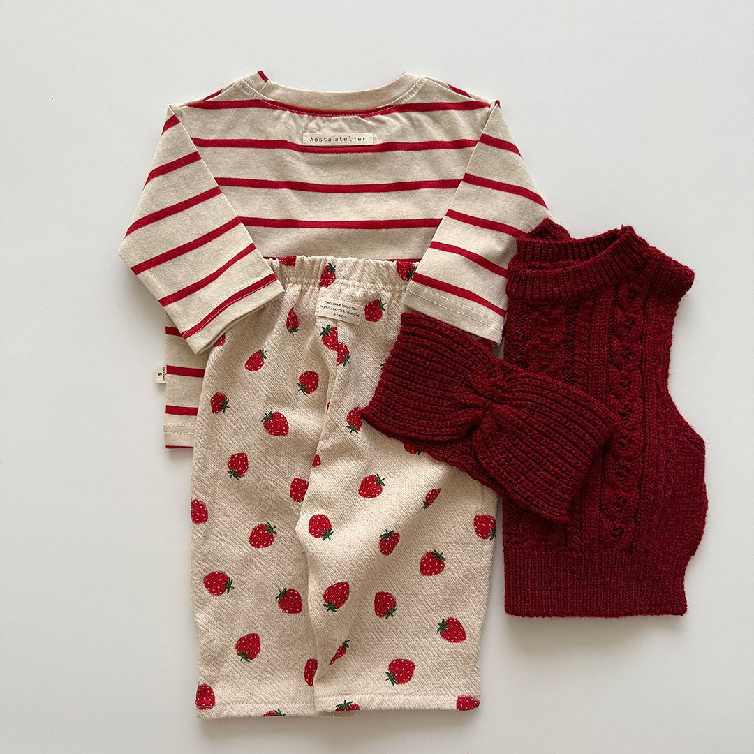 Baby/Toddler Aosta F25 Stripe Long Sleeve Top (3m-5y)- 2 Colors - AT NOON STORE