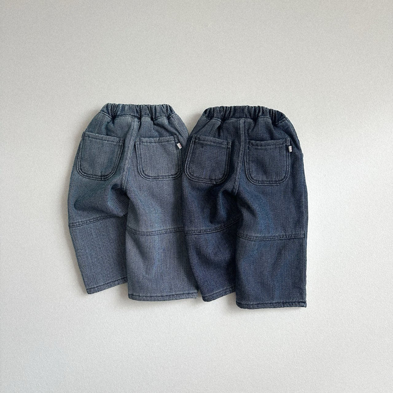 Toddler W25 Stitch Detail Warm and Comfy Denim Pants (10m-4y) - 2 Colors - AT NOON STORE