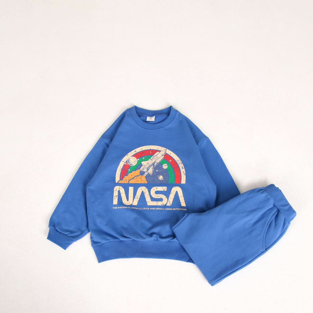 Gugu Toddler Nasa Sweatshirt and Jogger Pants Set 3 8y 2 Colors Blue 7 8Y