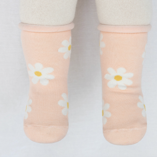 Baby Daisy Socks (0-4T) - Pink - AT NOON STORE