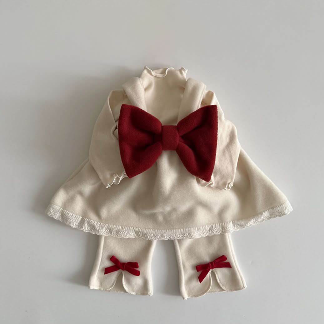 Baby/Toddler Aosta W24 Big Bow Fleece Cami Top (3m-5y)- 3 Colors - AT NOON STORE