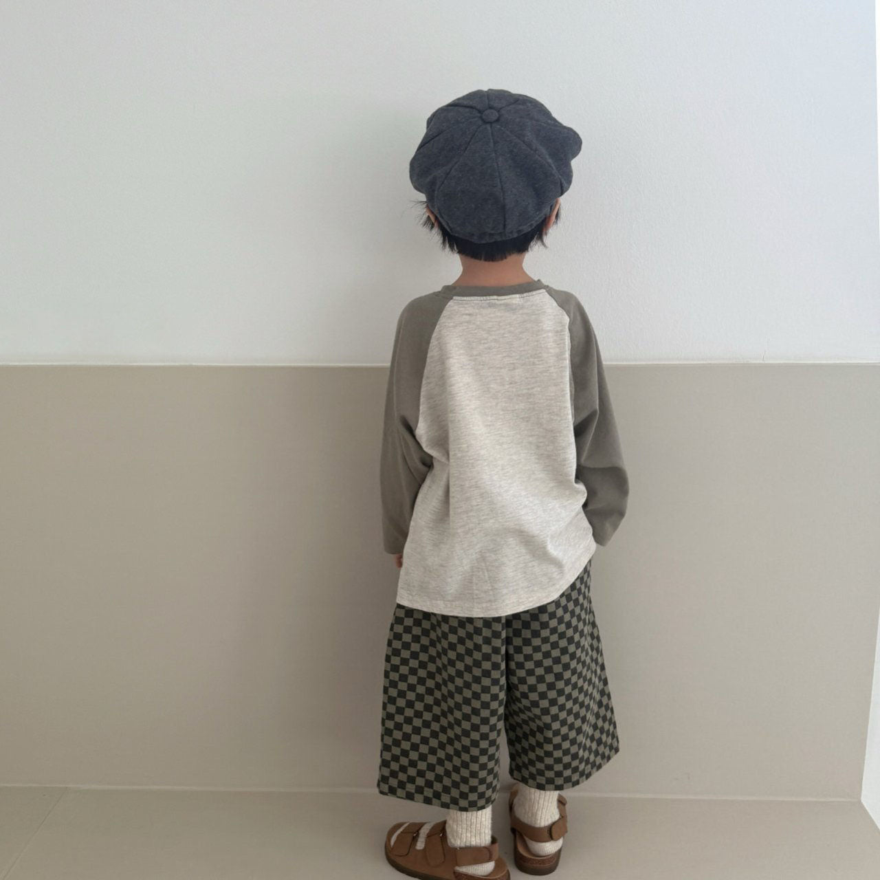 Toddler F25 Checkered 7/8 Length Pants (2-8y) - Olive - AT NOON STORE