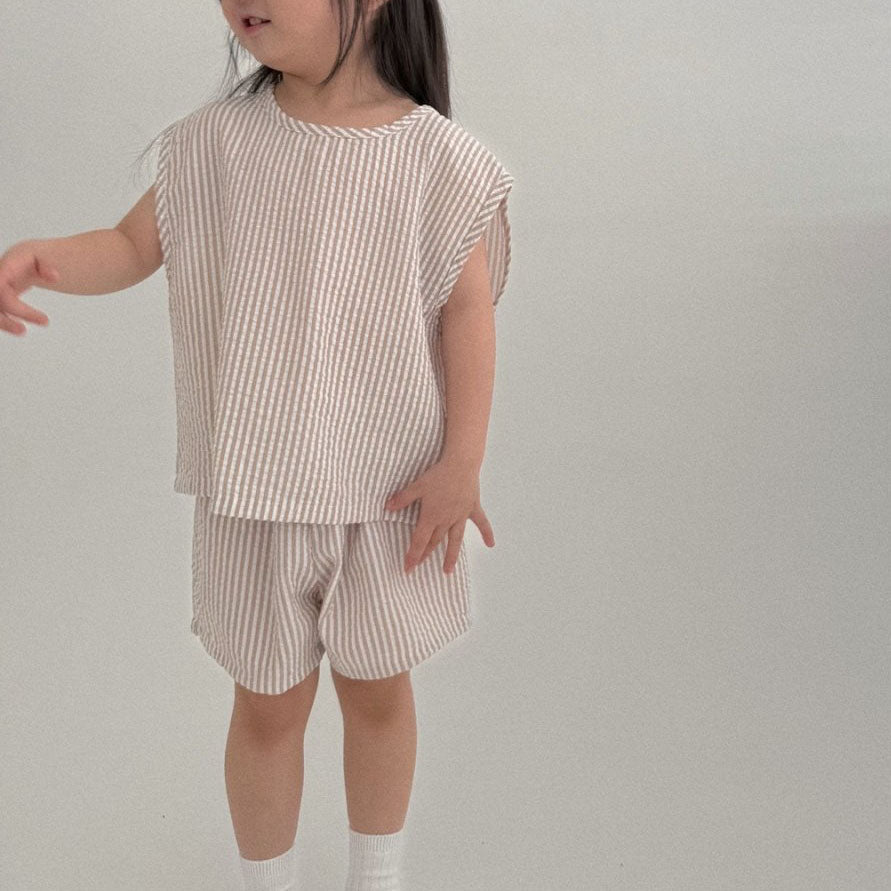 Baby Toddler Bella SS25 Sleeveless Top and Shorts Set (6m-6y) - 2 Colors - AT NOON STORE