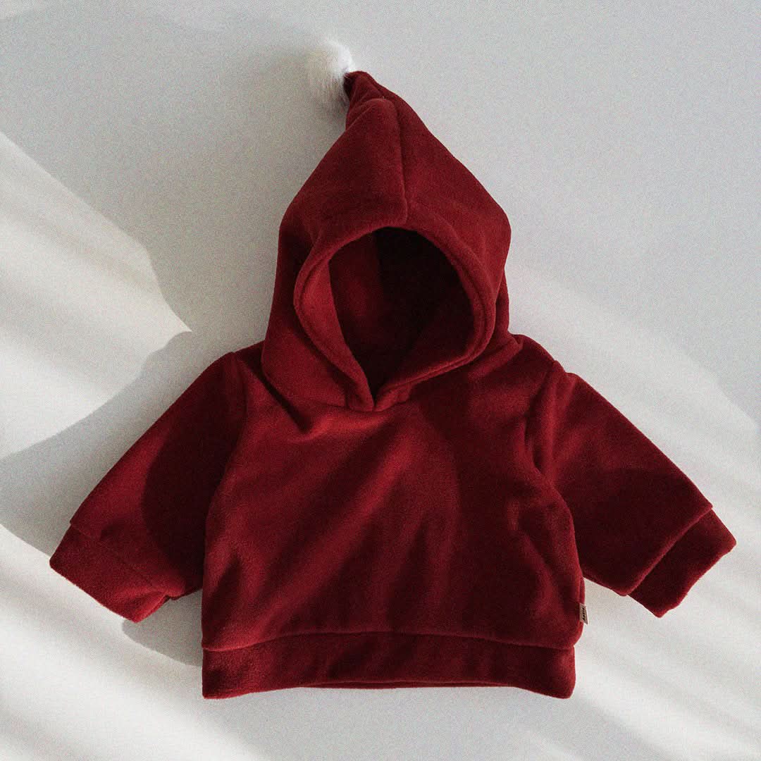 Baby/Toddler Aosta W24 Fleece Pompom Hoodie (3m-5y)- 3 Colors - AT NOON STORE