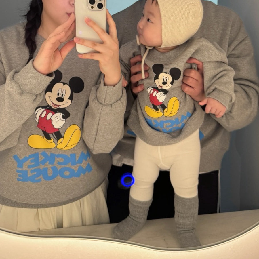 Adult Toddler SP26 Mickey Classic Long Sleeve Sweatshirt (1-7y, Adult) - 2 Colors - AT NOON STORE