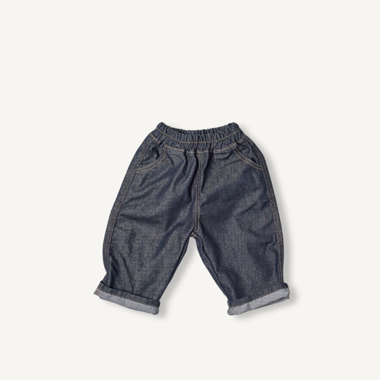 Toddler F25 Comfy Pull-on Denim Pants (2-8y) - Denim - AT NOON STORE