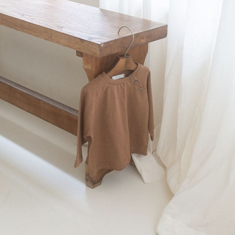 Toddler Anggo F24 Shoulder Button Top (1-6y) - 2 Colors - AT NOON STORE