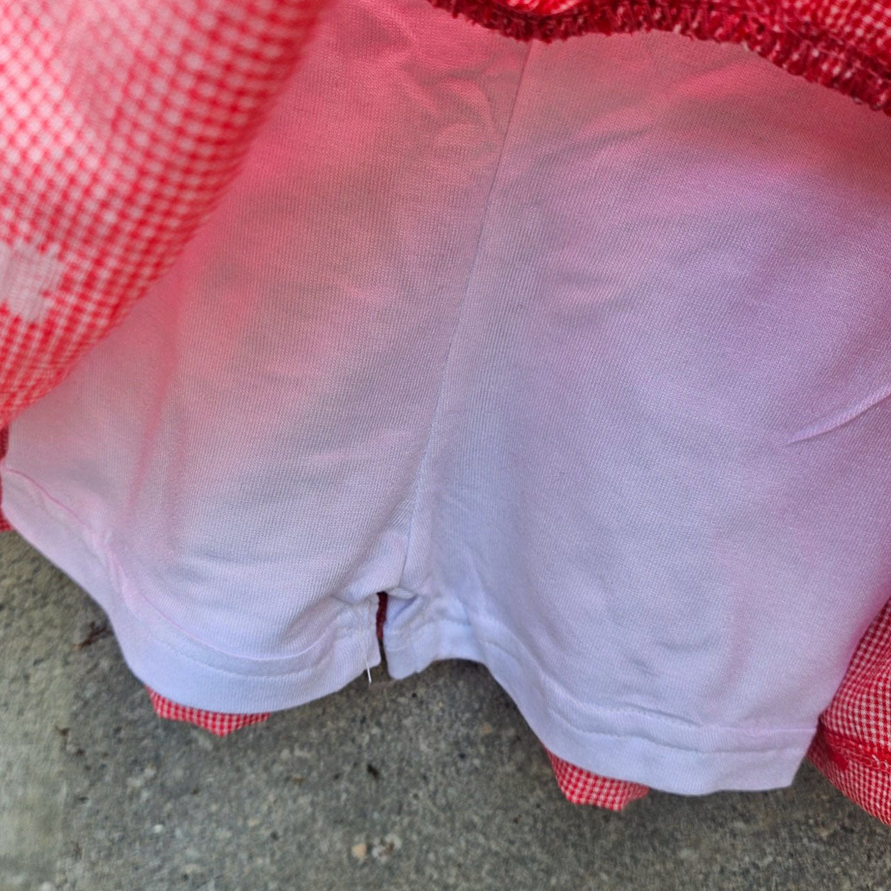 Kids SS25 Heart Embroidery Skort (2-7y) - Red - AT NOON STORE