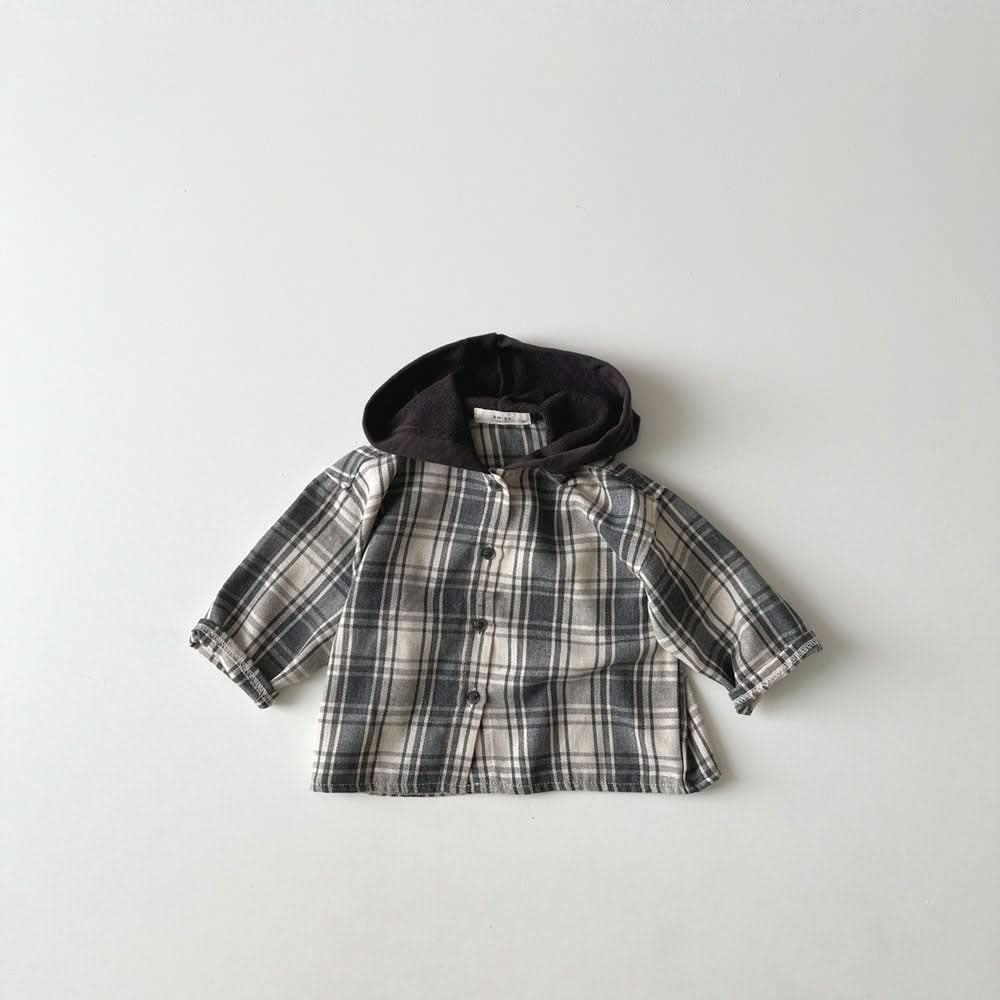 Toddler Plaid Hooded Shirt Jacket (1-6y) - 2 Colors - AT NOON STORE