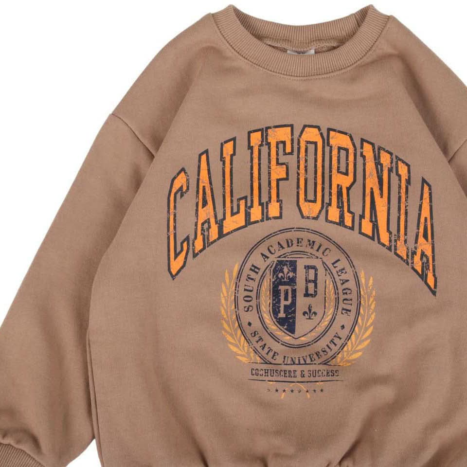 Toddler 'CALIFORNIA' Sweatshirt and Jogger Pants Set (3-8y) - 2 Colors - AT NOON STORE