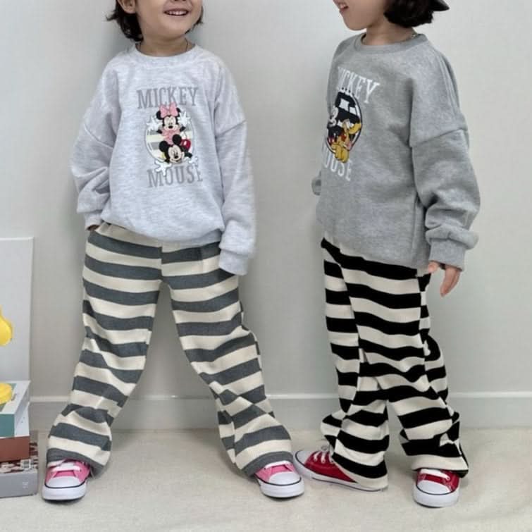Toddler Disney Sweatshirt and Stripe Pull-on Pants Set (2-7y) - 2 Colors - AT NOON STORE