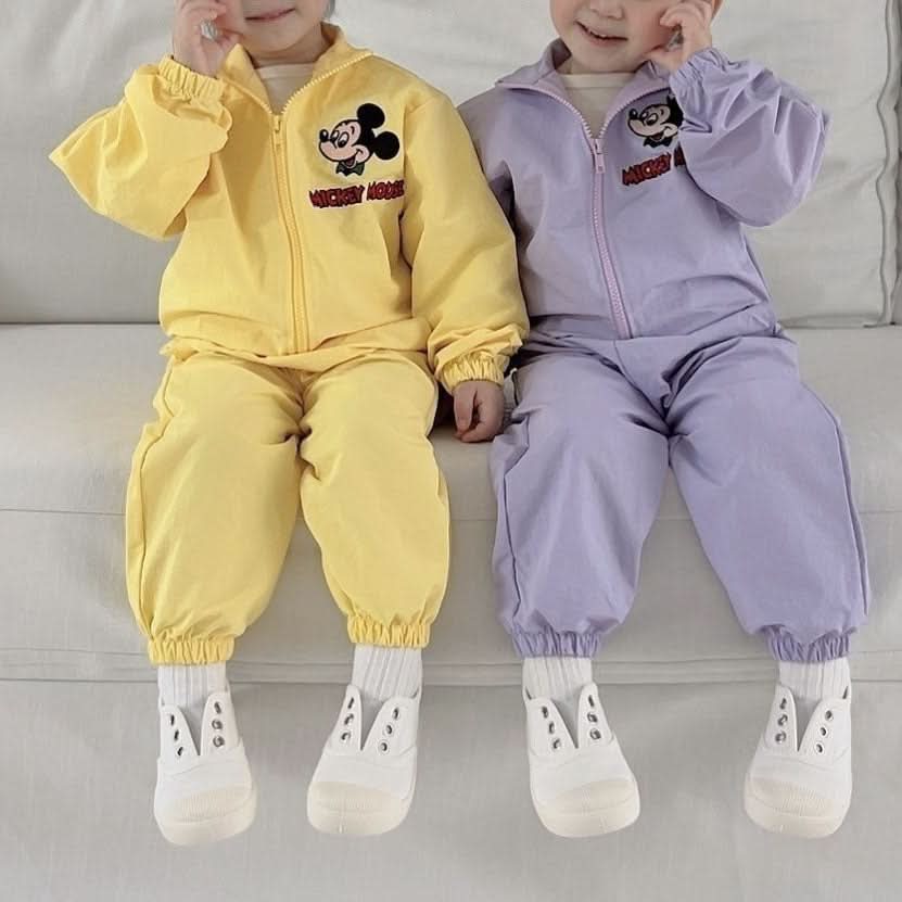 Toddler Mickey Zip-up Jacket, Jogger Pants, and Shorts Set (2-6y) - 3 Colors - AT NOON STORE