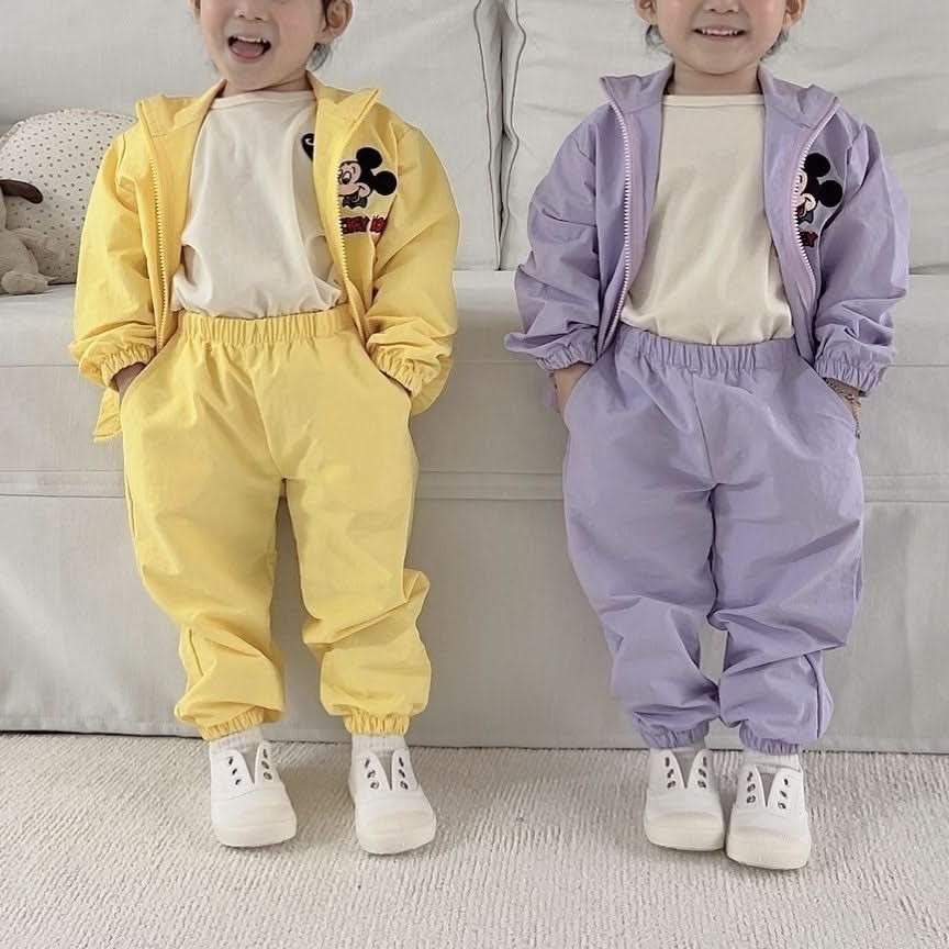 Toddler Mickey Zip-up Jacket, Jogger Pants, and Shorts Set (2-6y) - 3 Colors - AT NOON STORE