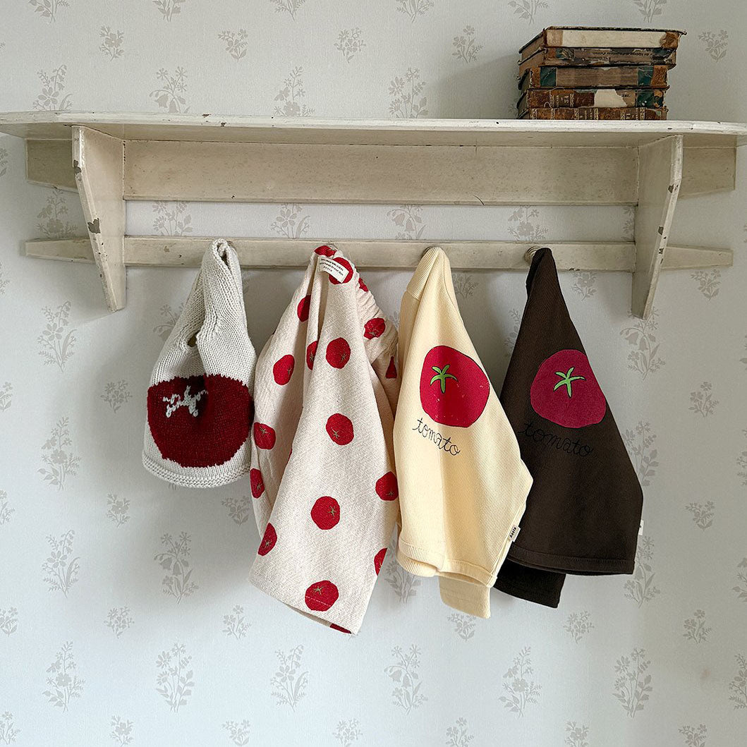 Baby/Toddler Aosta F25 Tomato Print Ribbed Long Sleeve Top (3m-5y)- 2 Colors - AT NOON STORE
