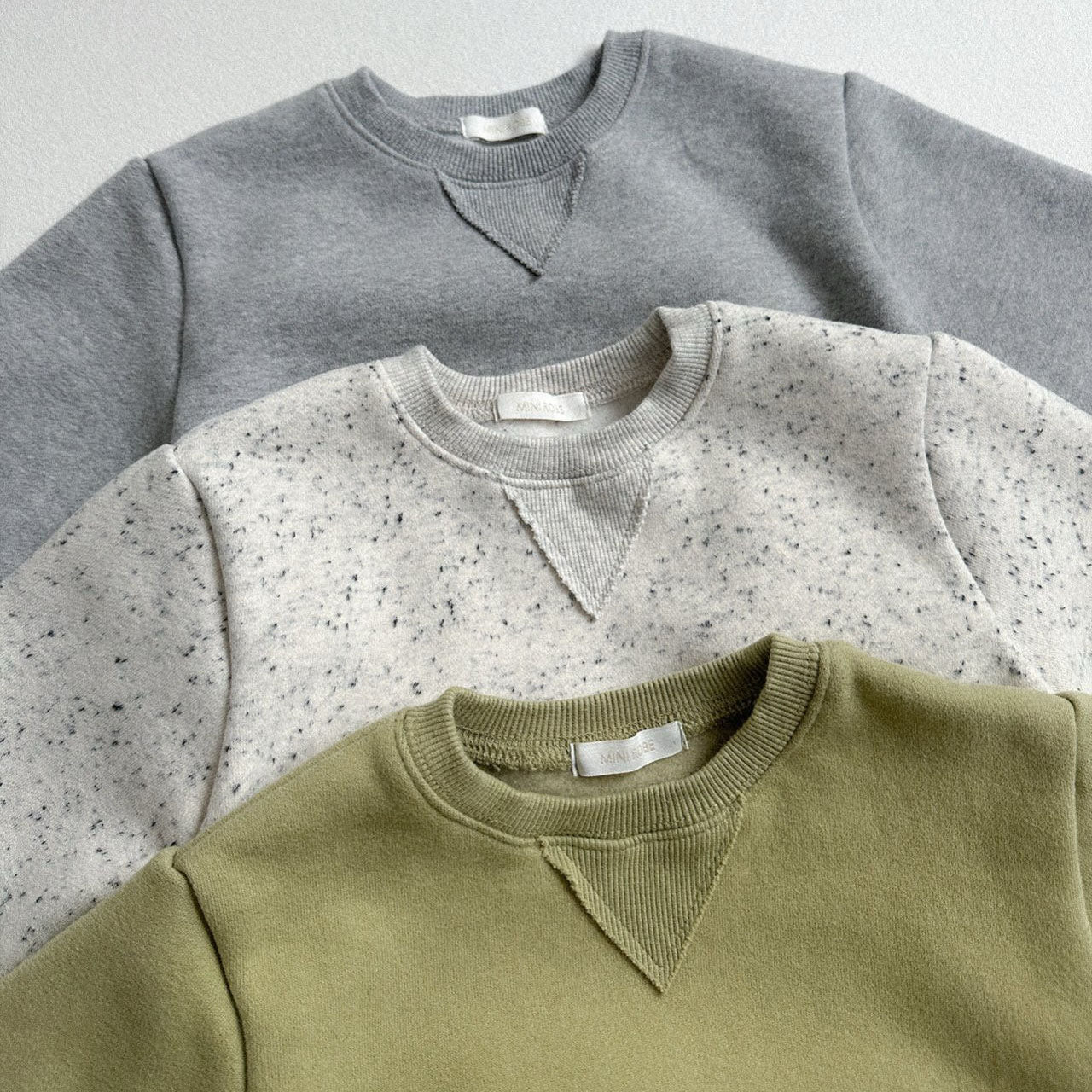 Toddler W25 Triangular Inset Sweatshirt (10m-4y) - 3 Colors - AT NOON STORE