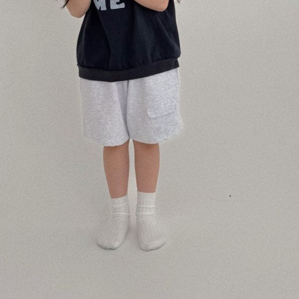 Toddler Bella SS25 Front Pocket Knee-Length Sweat Pants (1-6y) - 2 Colors - AT NOON STORE