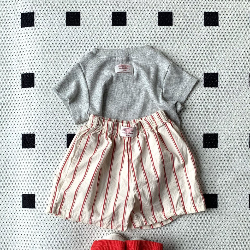 Toddler SS25 Ticking Stripe Shorts (1-7y) - 2 Colors - AT NOON STORE