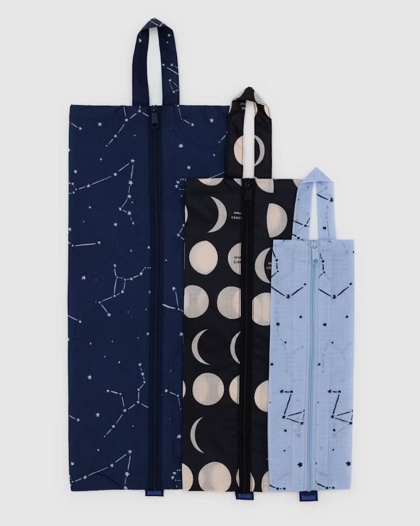 Baggu 3D Zip Set - Night Sky - AT NOON STORE