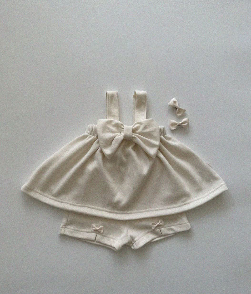 Baby/Toddler Aosta Tiny Bow Shorts (3m-5y)- 2 Colors - AT NOON STORE