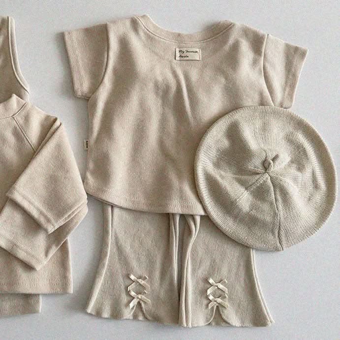 Baby/Toddler Aosta S25 Short Sleeve Knit Basic Tee (3m-5y)- 3 Colors - AT NOON STORE
