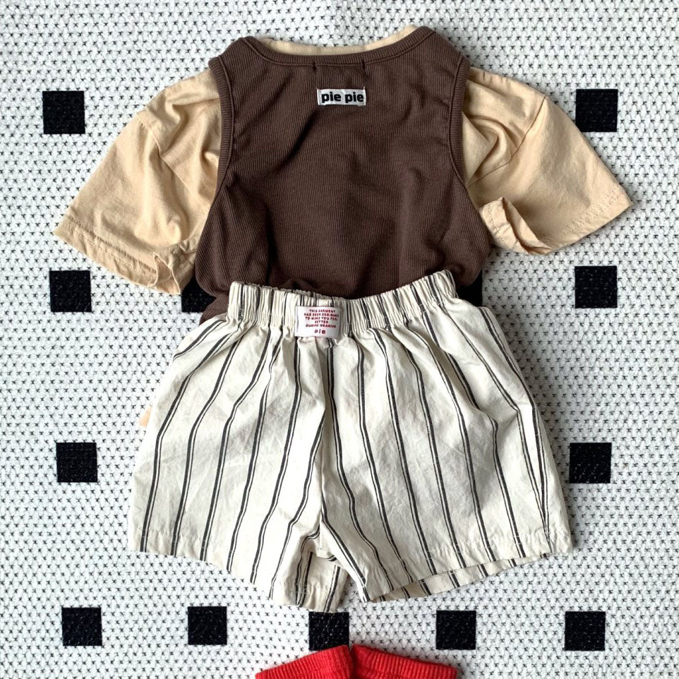 Toddler SS25 Ticking Stripe Shorts (1-7y) - 2 Colors - AT NOON STORE
