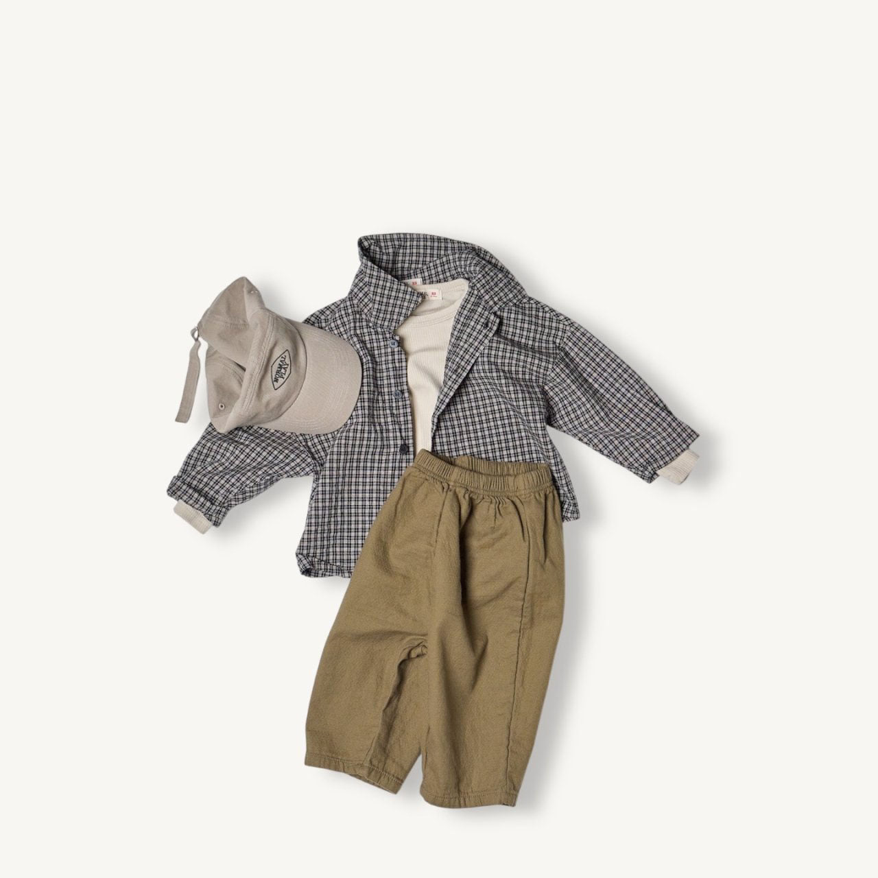 Toddler F25 Plaid Shirt (2-8y) - Black - AT NOON STORE