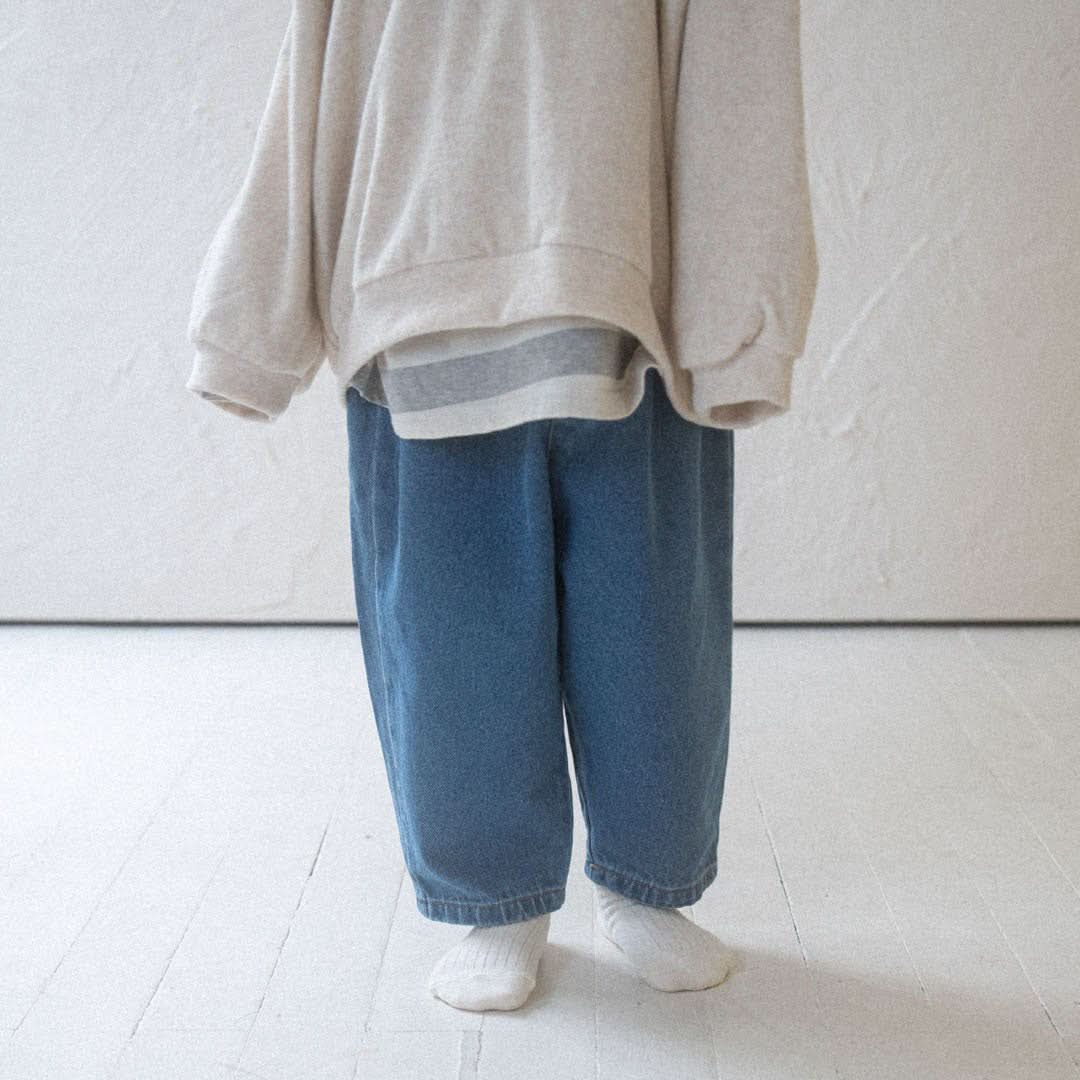 Kids Anggo F24 Denim Pull-On Pants (1-6y)- 2 Colors - AT NOON STORE