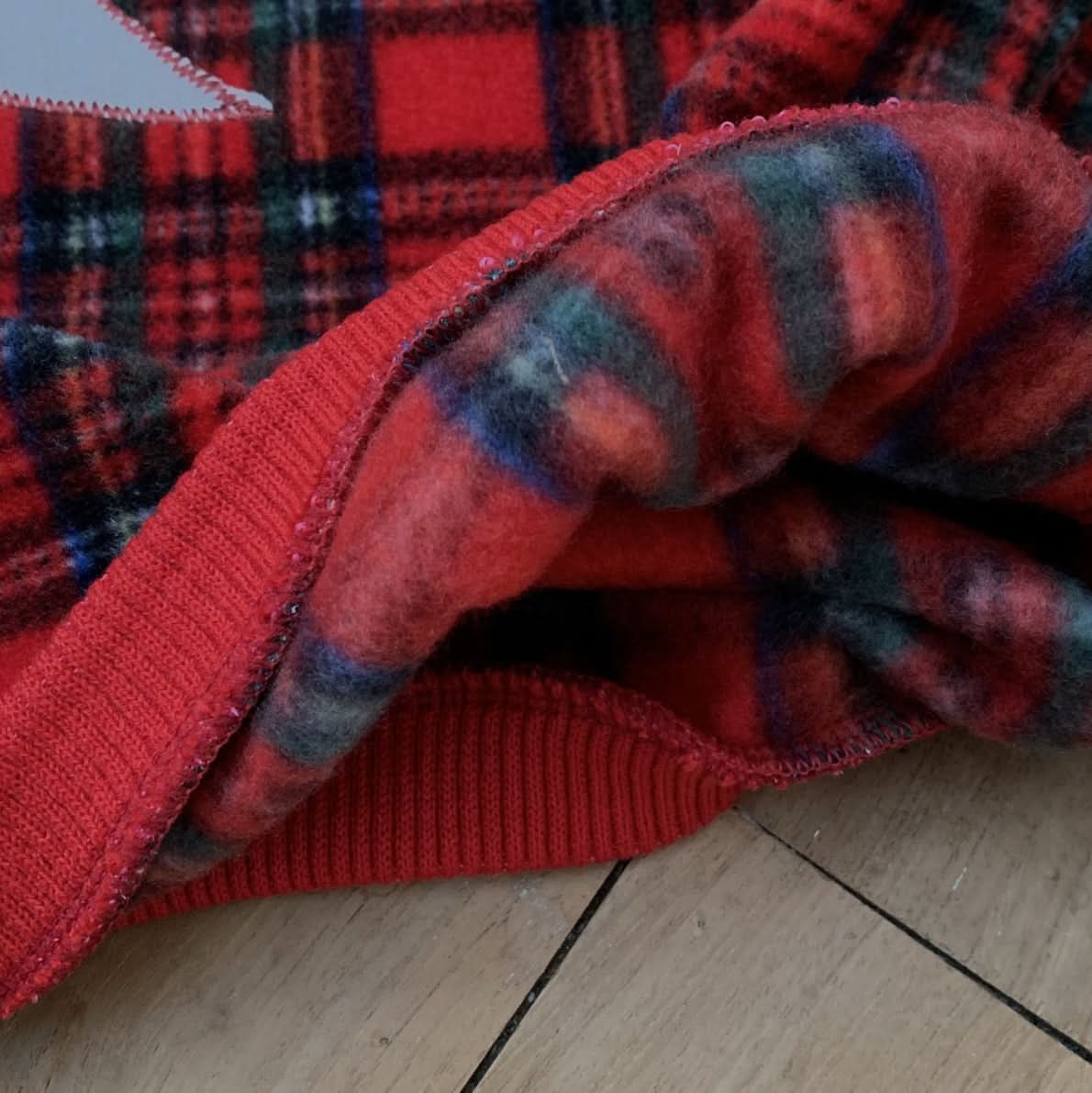 Toddler W24 Fleece Tartan Check Tree Patch Sweatshirt(3-8y)- 2 Colors - AT NOON STORE