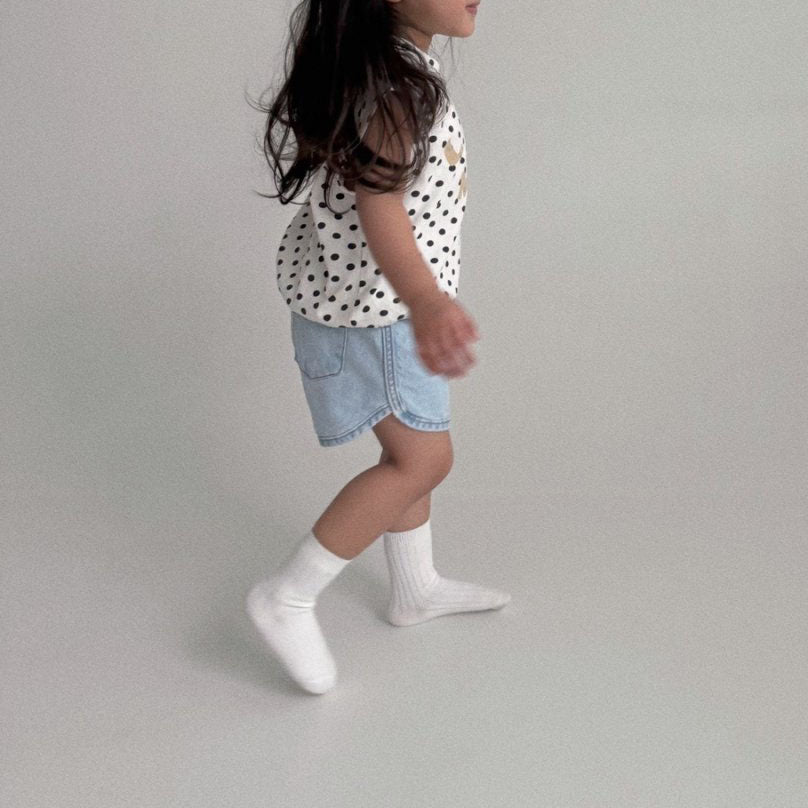 Toddler Bella SS25 Dolphin Hem Denim Shorts (1-6y) - 2 Colors - AT NOON STORE