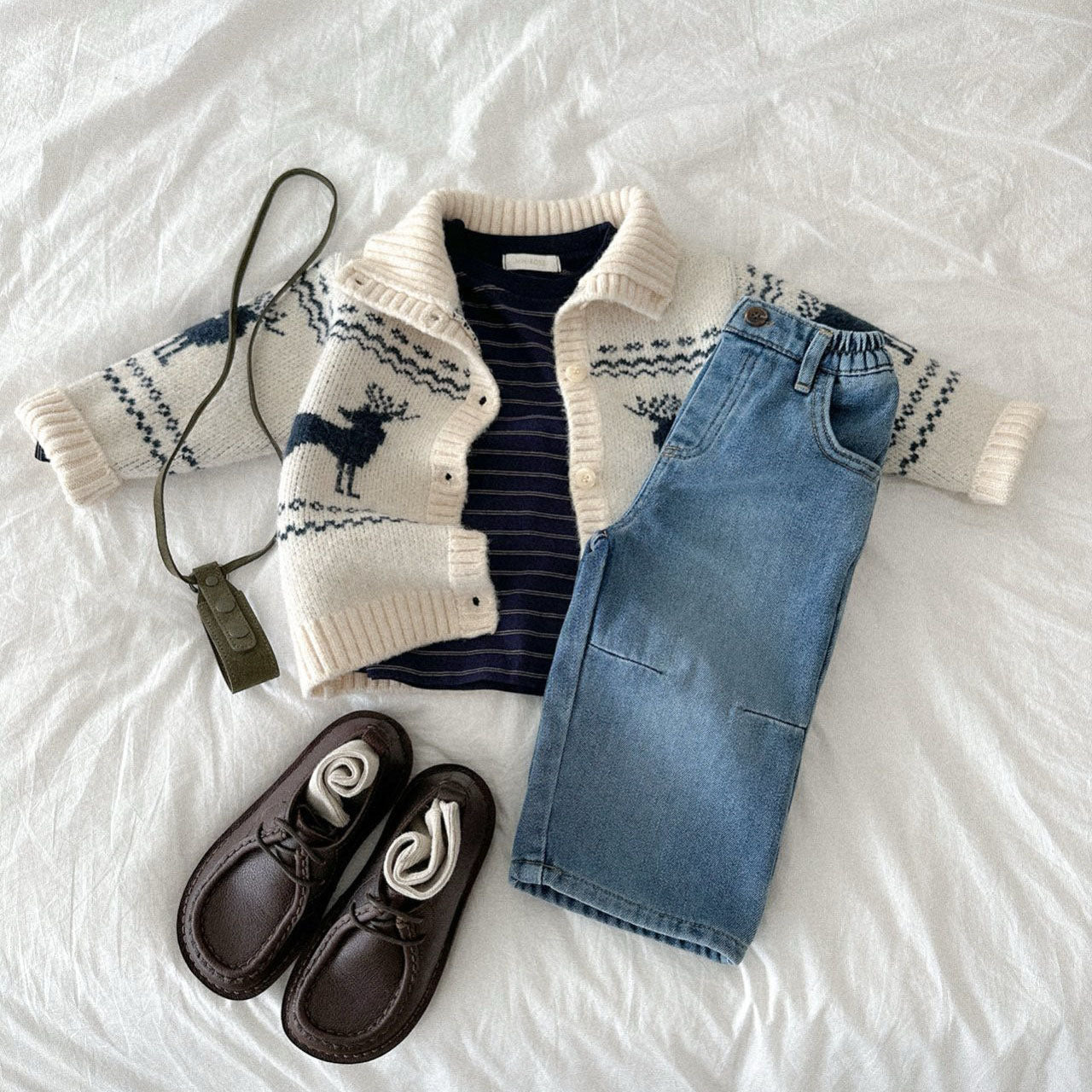 Toddler W25 Stripe Long Sleeve Shirt (10m-4y) - 3 Colors - AT NOON STORE