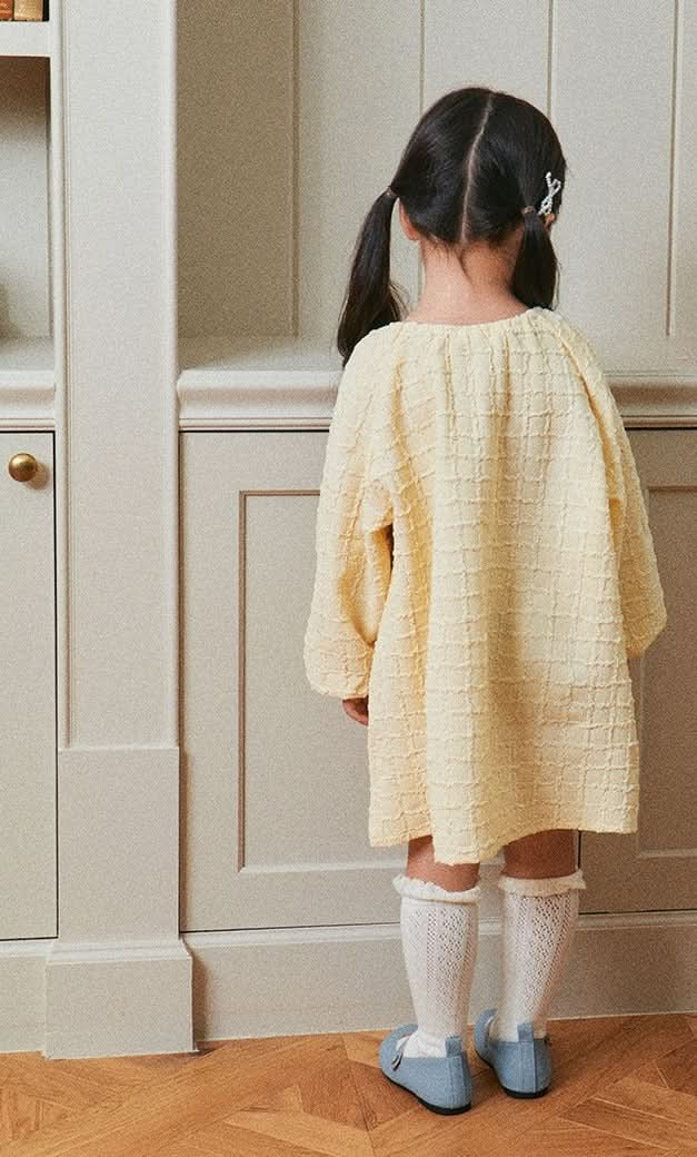 Toddler Organza Bow Dress (3m-5y) - Ivory - AT NOON STORE