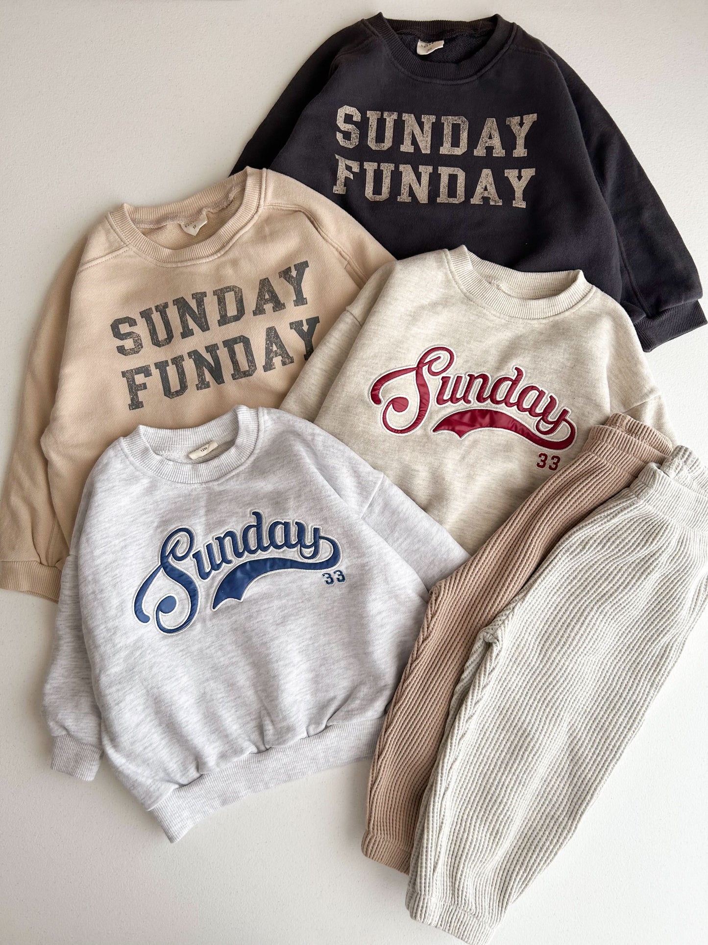 Toddler Bella 'Sunday Funday' Sweatshirt (1-6y) - 2 Colors - AT NOON STORE