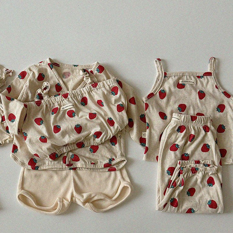 Baby/Toddler Aosta SS25 Cotton Elastic Strap Cropped Tank Top (1-7y)- 2 Colors - AT NOON STORE