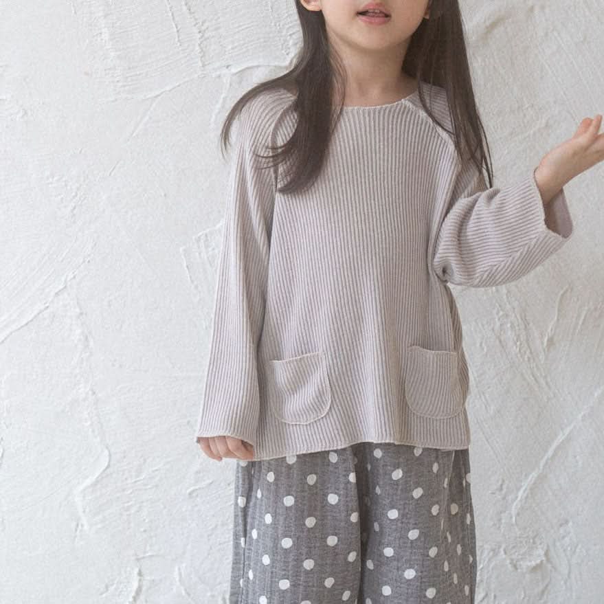 Toddler Anggo Ribbed Double Pocket Raglan Pullover (1-6y) - 2 Colors - AT NOON STORE