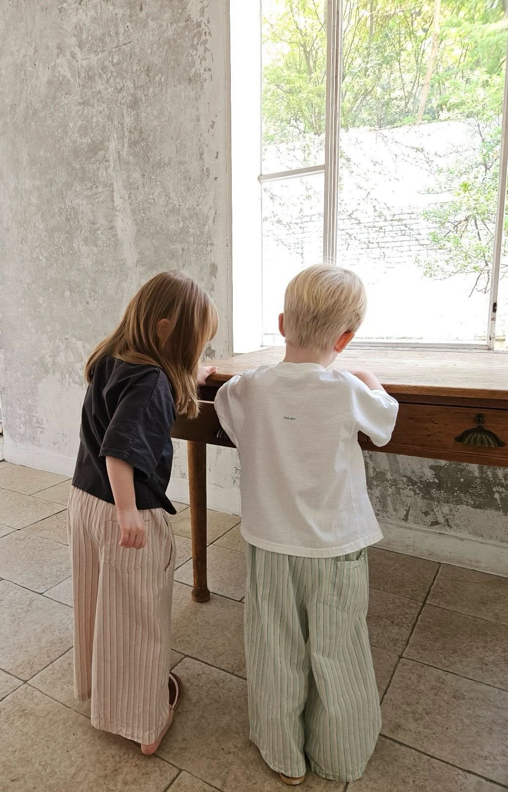 Kids Side Seam Short Sleeve Top (2-6y) - 2 Colors - AT NOON STORE