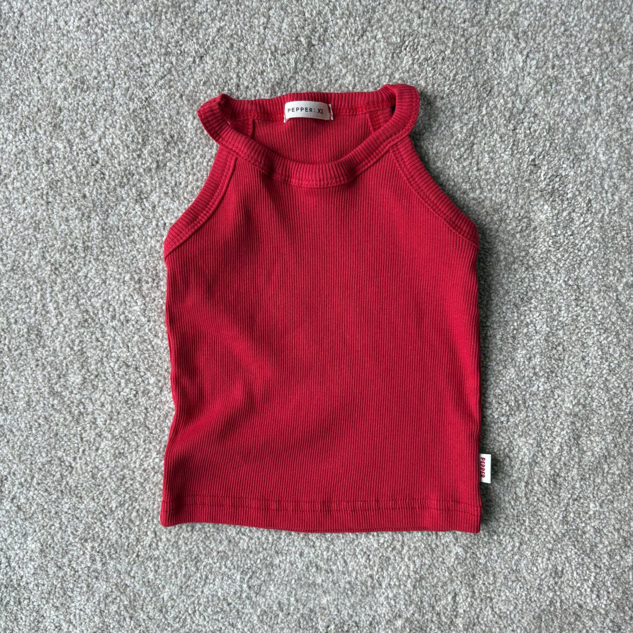 Toddler SS25 Ribbed Halter Neck Sleeveless Top (1-7y) - 3 Colors