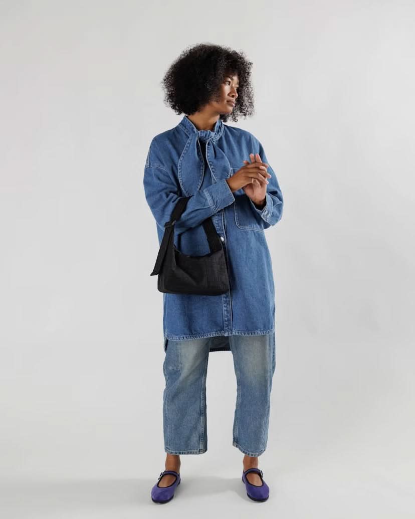 Baggu Mini Nylon Shoulder Bag - Black - AT NOON STORE