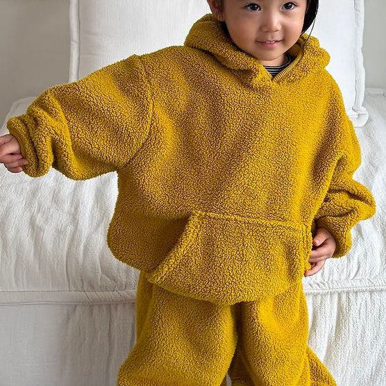 Toddler FW26 Sherpa Jogger Pants (1-7y) - Mustard