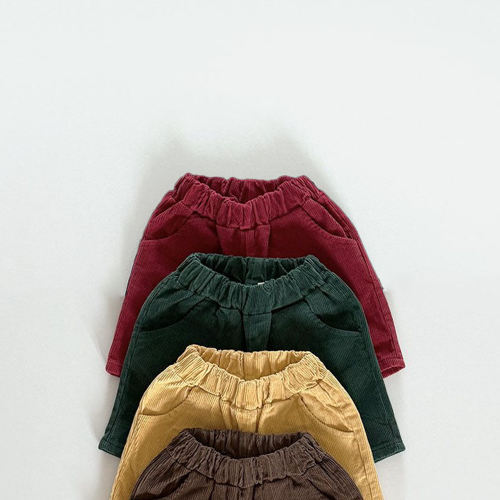 Toddler F25 Corduroy 7/8 Length Pants (12m-7y) - 3 Colors - AT NOON STORE